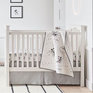 Pottery Barn Belgian Flax Linen Crib Skirt